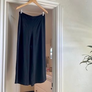 Totokaelo dark navy heavy matte silk pants